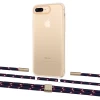 Чохол Upex Crossbody Protection Case для iPhone 8 Plus | 7 Plus Crystal with Twine Blue Marine and Fausset Gold (UP83101)