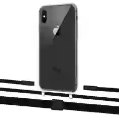 Чохол Upex Crossbody Protection Case для iPhone XS Max Crystal with Twine Black  and Fausset Matte Black (UP83205)