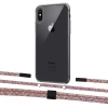 Чохол Upex Crossbody Protection Case для iPhone XS Max Crystal with Twine Mulberry and Fausset Matte Black (UP83215)