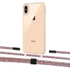 Чехол Upex Crossbody Protection Case для iPhone XS Max Crystal with Twine Mulberry and Fausset Matte Black (UP83215)