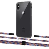 Чехол Upex Crossbody Protection Case для iPhone XS Max Crystal with Twine Blue Sunset and Fausset Matte Black (UP83218)