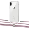 Чехол Upex Crossbody Protection Case для iPhone XS | X Crystal with Twine Rose Gold and Fausset Silver (UP83122)