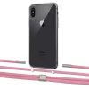 Чохол Upex Crossbody Protection Case для iPhone XS | X Crystal with Twine Coral and Fausset Silver (UP83123)