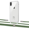 Чохол Upex Crossbody Protection Case для iPhone XS Max Crystal with Twine Mint and Fausset Silver (UP83231)