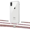 Чохол Upex Crossbody Protection Case для iPhone XS | X Crystal with Twine Mulberry and Fausset Silver (UP83130)