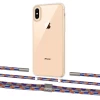 Чехол Upex Crossbody Protection Case для iPhone XS | X Crystal with Twine Blue Sunset and Fausset Silver (UP83133)