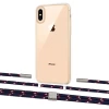 Чохол Upex Crossbody Protection Case для iPhone XS | X Crystal with Twine Blue Marine and Fausset Silver (UP83135)