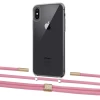 Чохол Upex Crossbody Protection Case для iPhone XS Max Crystal with Twine Coral and Fausset Gold (UP83242)