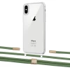 Чехол Upex Crossbody Protection Case для iPhone XS Max Crystal with Twine Mint and Fausset Gold (UP83248)