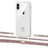 Чохол Upex Crossbody Protection Case для iPhone XS | X Crystal with Twine Mulberry and Fausset Gold (UP83147)