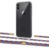 Чохол Upex Crossbody Protection Case для iPhone XS Max Crystal with Twine Blue Sunset and Fausset Gold (UP83252)
