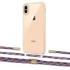 Чохол Upex Crossbody Protection Case для iPhone XS | X Crystal with Twine Blue Sunset and Fausset Gold (UP83150)