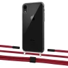 Чехол Upex Crossbody Protection Case для iPhone XR Crystal with Twine Red and Fausset Matte Black (UP83158)