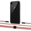 Чехол Upex Crossbody Protection Case для iPhone XR Crystal with Twine Cantaloupe and Fausset Matte Black (UP83159)