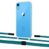 Чохол Upex Crossbody Protection Case для iPhone XR Crystal with Twine Cyan and Fausset Matte Black (UP83165)
