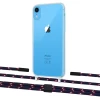 Чехол Upex Crossbody Protection Case для iPhone XR Crystal with Twine Blue Marine and Fausset Matte Black (UP83169)