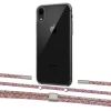 Чохол Upex Crossbody Protection Case для iPhone XR Crystal with Twine Mulberry and Fausset Silver (UP83181)