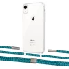Чохол Upex Crossbody Protection Case для iPhone XR Crystal with Twine Cyan and Fausset Silver (UP83182)