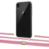 Чехол Upex Crossbody Protection Case для iPhone XR Crystal with Twine Coral and Fausset Gold (UP83191)