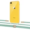 Чехол Upex Crossbody Protection Case для iPhone XR Crystal with Twine Pistachio and Fausset Gold (UP83195)