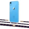 Чохол Upex Crossbody Protection Case для iPhone XR Crystal with Twine Blue Marine and Fausset Gold (UP83203)