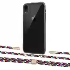 Чохол Upex Crossbody Protection Case для iPhone XR Crystal with Twine Critical Camouflage and Fausset Gold (UP83204)