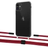 Чохол Upex Crossbody Protection Case для iPhone 11 Crystal with Twine Red and Fausset Matte Black (UP83260)