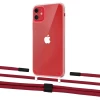 Чехол Upex Crossbody Protection Case для iPhone 11 Crystal with Twine Red and Fausset Matte Black (UP83260)