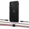 Чехол Upex Crossbody Protection Case для iPhone 11 Crystal with Twine Mulberry and Fausset Matte Black (UP83266)