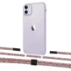 Чохол Upex Crossbody Protection Case для iPhone 11 Crystal with Twine Mulberry and Fausset Matte Black (UP83266)