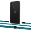 Чохол Upex Crossbody Protection Case для iPhone 11 Crystal with Twine Cyan and Fausset Matte Black (UP83267)
