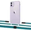 Чехол Upex Crossbody Protection Case для iPhone 11 Crystal with Twine Cyan and Fausset Matte Black (UP83267)