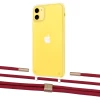 Чехол Upex Crossbody Protection Case для iPhone 11 Crystal with Twine Red and Fausset Gold (UP83294)
