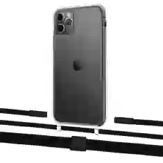 Чохол Upex Crossbody Protection Case для iPhone 11 Pro Crystal with Twine Black  and Fausset Matte Black (UP83307)