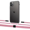 Чехол Upex Crossbody Protection Case для iPhone 11 Pro Crystal with Twine Coral and Fausset Matte Black (UP83310)
