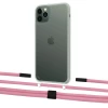 Чехол Upex Crossbody Protection Case для iPhone 11 Pro Crystal with Twine Coral and Fausset Matte Black (UP83310)