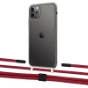 Чехол Upex Crossbody Protection Case для iPhone 11 Pro Crystal with Twine Red and Fausset Matte Black (UP83311)