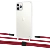 Чохол Upex Crossbody Protection Case для iPhone 11 Pro Crystal with Twine Red and Fausset Matte Black (UP83311)