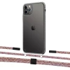 Чохол Upex Crossbody Protection Case для iPhone 11 Pro Crystal with Twine Mulberry and Fausset Matte Black (UP83317)