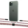 Чехол Upex Crossbody Protection Case для iPhone 11 Pro Crystal with Twine Mulberry and Fausset Matte Black (UP83317)