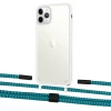 Чохол Upex Crossbody Protection Case для iPhone 11 Pro Max Crystal with Twine Cyan and Fausset Matte Black (UP83369)
