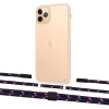 Чохол Upex Crossbody Protection Case для iPhone 11 Pro Crystal with Twine Blue Marine and Fausset Matte Black (UP83322)