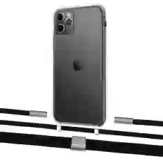 Чохол Upex Crossbody Protection Case для iPhone 11 Pro Crystal with Twine Black  and Fausset Silver (UP83324)