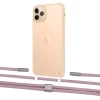 Чехол Upex Crossbody Protection Case для iPhone 11 Pro Max Crystal with Twine Rose Gold and Fausset Silver (UP83377)