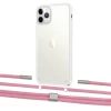 Чехол Upex Crossbody Protection Case для iPhone 11 Pro Crystal with Twine Coral and Fausset Silver (UP83327)