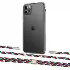 Чохол Upex Crossbody Protection Case для iPhone 11 Pro Max Crystal with Twine Critical Camouflage and Fausset Silver (UP83391)