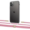 Чохол Upex Crossbody Protection Case для iPhone 11 Pro Max Crystal with Twine Coral and Fausset Gold (UP83395)