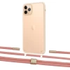 Чехол Upex Crossbody Protection Case для iPhone 11 Pro Crystal with Twine Cantaloupe and Fausset Gold (UP83346)