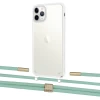 Чехол Upex Crossbody Protection Case для iPhone 11 Pro Crystal with Twine Pistachio and Fausset Gold (UP83348)