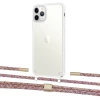 Чохол Upex Crossbody Protection Case для iPhone 11 Pro Max Crystal with Twine Mulberry and Fausset Gold (UP83402)